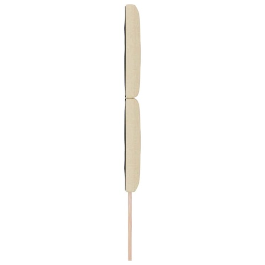 sengegavl diamantblokkmønster krem 80 cm stoff