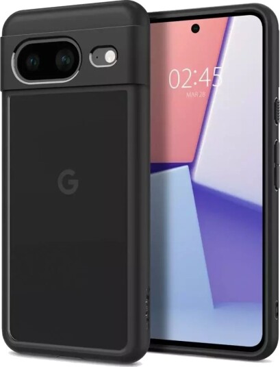 Spigen Google Pixel 8 Spigen Ultra Hybrid Deksel - Gjennomsiktig / Svart