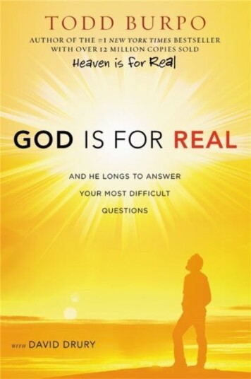 God Is for Real  And He Longs to Answer Your Most Difficult Questions