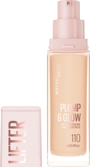 Maybelline Lifter Plump & Glow Foundation 110 med fuktighetsgivende effekt