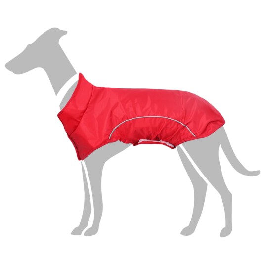 Vidaxl Hunde Regnfrakk Med Refleksstrimler Polyester Rød 4Xl Vidaxl Hunde Regnfrakk Med Refleksstrimler Polyester Rød 4Xl