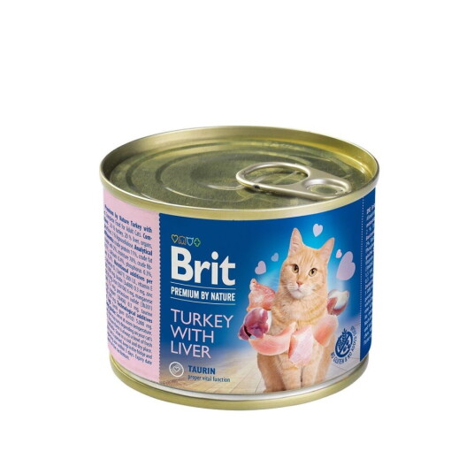 Brit Premium By Nature Cat Turkey With Liver 200 G