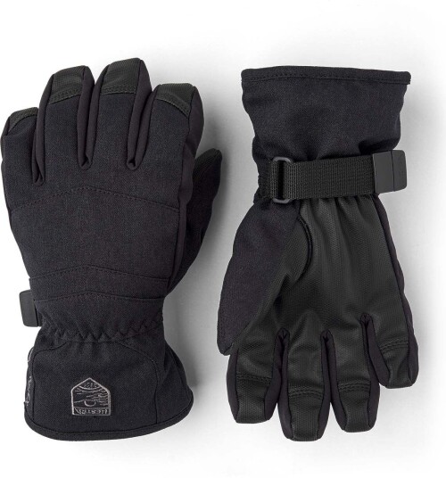 Hestra Juniors' Gore-Tex Alta 5 Finger 3, Black Hestra Juniors' Gore-Tex Alta 5 Finger 3, Black