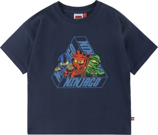 LEGO® Ninjago T skjorte   LWTaj 602   Navy   LEGO® Wear   5 år (110)   T skjorte Blå Grønn Marineblå Rød