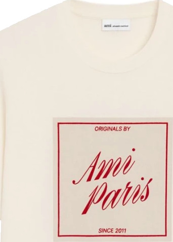 Ami Paris Herre Topper Hvit L,