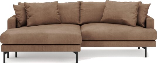 Menard 4 seters Venstrevendt L formet Divansofa i Manchester Brun