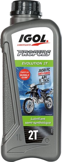 Motorsykkel motorolje IGOL Propuls Evolution 2T SAE30 1L Motorsykkel motorolje IGOL Propuls Evolution 2T SAE30 1L