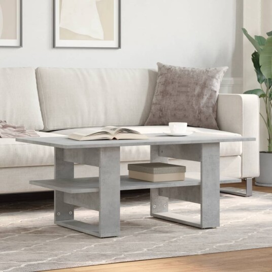 Salongbord betonggrå 102x55x42 cm konstruert tre 823265