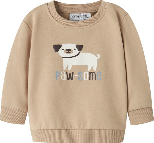 Name It Collegegenser NbmVonne Sesam/Dog Name It 62 Collegegenser Beige