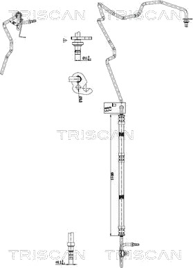 Hydraulikkslange styring TRISCAN 8516 16004