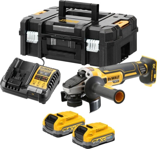 DeWalt Vinkelsliper DCG405S2T-QW Med Batteri Og Lader