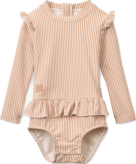 Liewood Sille Baby Seersucker Swimsuit Pink 74
