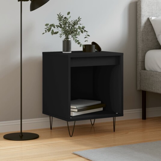 Nattbord svart 40x35x50 cm konstruert tre 8721012111011