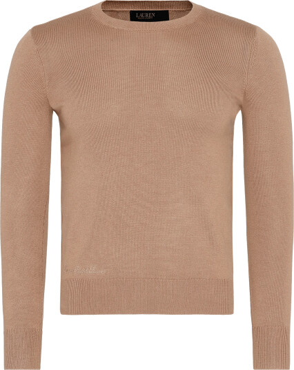 Lauren Ralph Lauren Cotton-Modal Sweater - Brown - XS