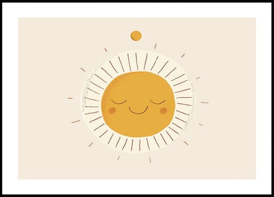 Smiling Sun Plakat Plakat / 70x100cm