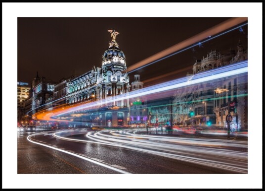 Madrid Night Trails Plakat / 40x50