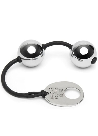 Fifty Shades of Grey Pleasure Balls i Sølv      - Sølv