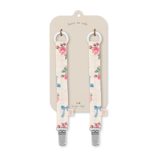 Konges Sløjd 2 pack pacifier strap bella rosita Konges Sløjd 2 pack pacifier strap bella rosita