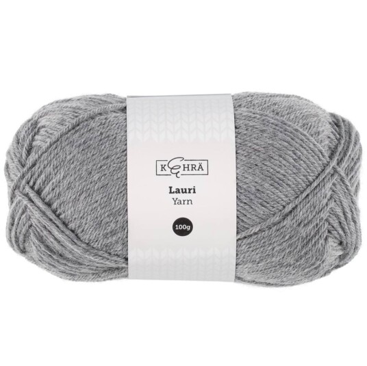 Ullgarn Lauri grå 100 g