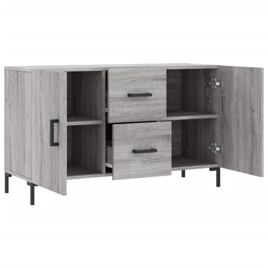 vidaXL Skjenk grå sonoma 100x36x60 cm konstruert tre