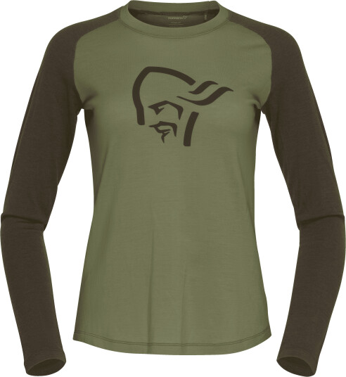 Norrøna Women's Femund pureUll Long Sleeve Loden Green XS, Loden Green
