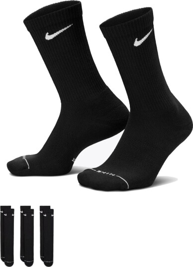 Nike Everyday Elevated Crew Socks 3-pack Sort L