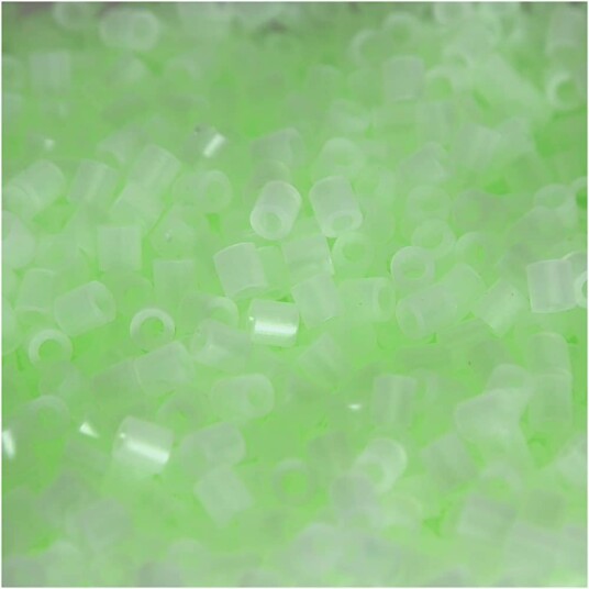 Nabbi Rørperler, Str. 5x5 Mm, Hullstr. 2,5 Mm, 6000 Ass., Fluorescerende Farger