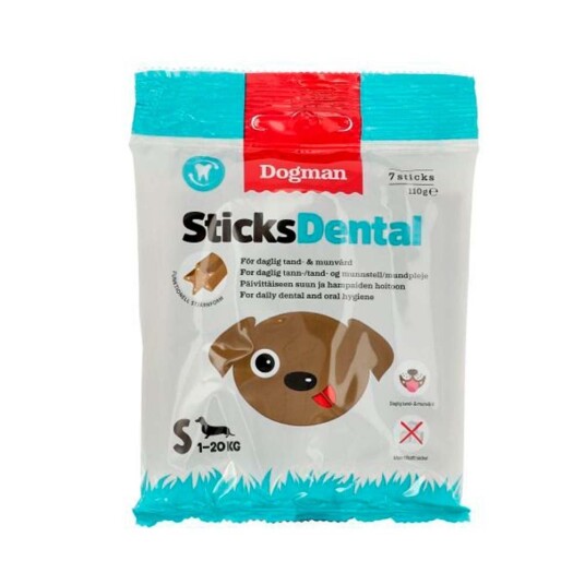 Dogman Dental Stick tyggepinne liten hund 7pk Dogman Dental Stick tyggepinne liten hund 7pk