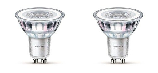 Philips LED-lyspære LEDClassic 4.6W/827 (50W) 2-pack GU10