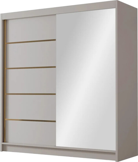 Chavez Garderobe med Speil 180x215 cm - Beige