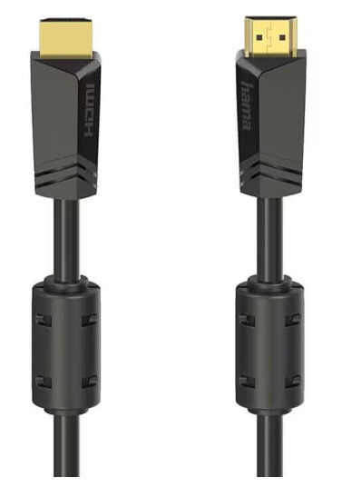 Hama 10m High-Speed HDMI-kabel med 4K-støtte Svart Hama 10m High-Speed HDMI-kabel med 4K-støtte Svart