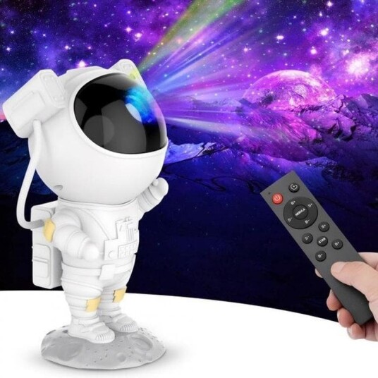 Astronaut Night Light / Galaxy Lampe med fjernkontroll - Nepula Starry Sky Projector