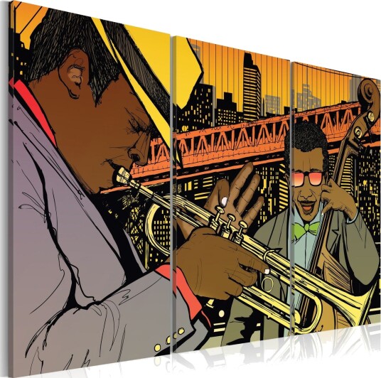 Bilde Jazz musician 90x60 Artgeist sp. z o. o.