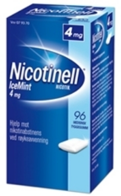 Nicotinell 4mg tyggegummi icemint 96 stk