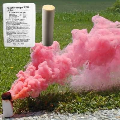 Bjørnax BJ-7054 Røykpatron AX-18 - 5stk Rød
