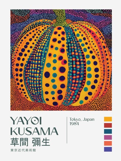 Namly Design Plakat Yayoi Kusama Gresskar POSTERJQWLBH