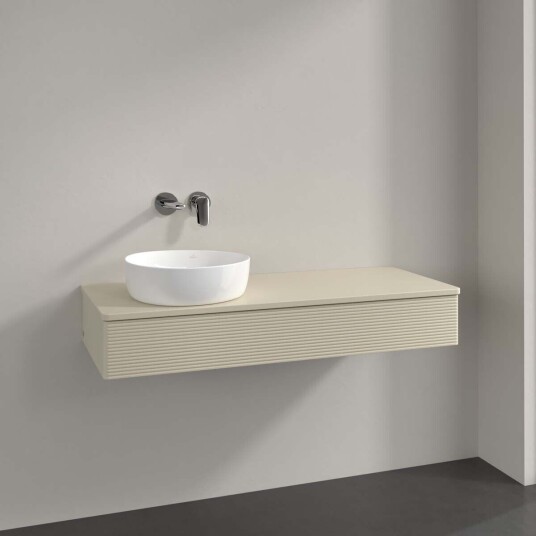 Villeroy & Boch  Antao Servantskap med 1 skuff 120x50x19 cm m/lys Grå Matt