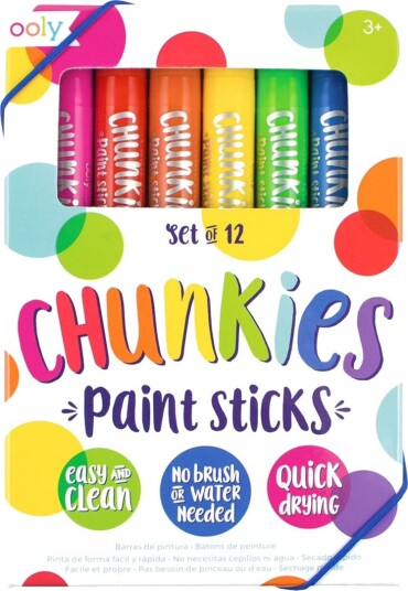 Ooly Chunkies 12 Pcs Paint Stick Original MULTI One Size