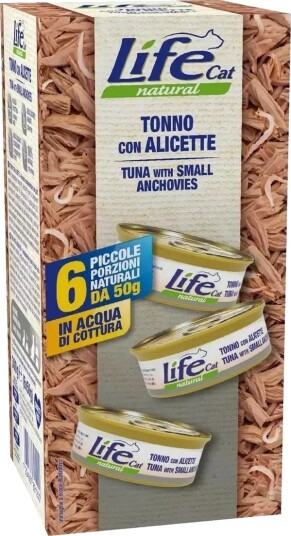 Life Cat Tunfisk Ansjos Våtfôr 6 X 50 G