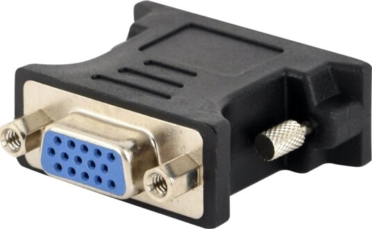 Cablexpert Video Adapter Dvi Hann Til 15 Pin D Sub Db 15 Hunn Tommelskruer Svart