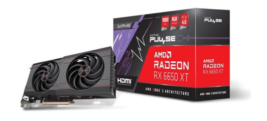Sapphire Radeon RX 6650 XT Pulse OC 8GB GDDR6 - 8GB GDDR6 RAM - Grafikkort