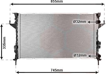 VAN WEZEL 43002291 Radiator motorkjøling VAN WEZEL 43002291 Radiator motorkjøling