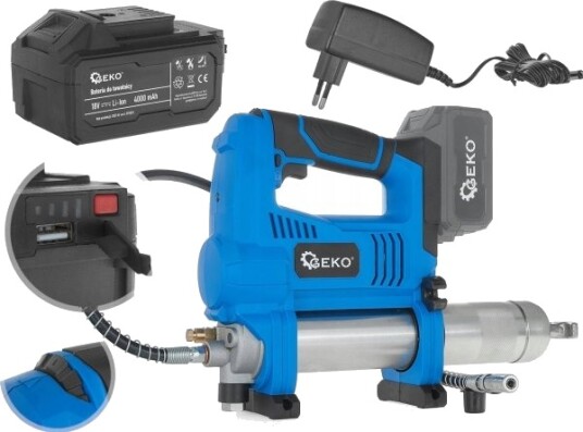 Geko Drillsett 18v Inkl. Lader Og 4.0ah Batteri