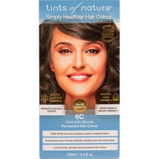 Tints of Nature Dark Ash Blonde Permanent Hair Colour 6C  130 ml