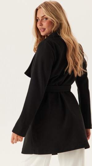 Vicooley Collar Belt Coat Vicooley Collar Belt Coat