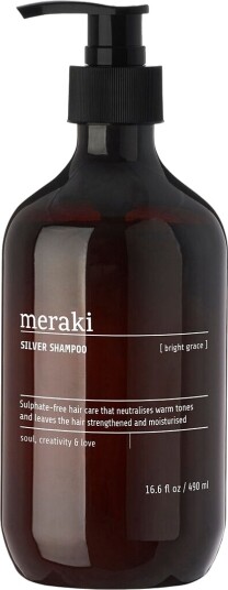 Meraki Silver Shampoo 490 ml - Sulfatfri Lilla Pigmenter for Blondt og Grått Hår Meraki Silver Shampoo 490 ml - Sulfatfri Lilla Pigmenter for Blondt og Grått Hår
