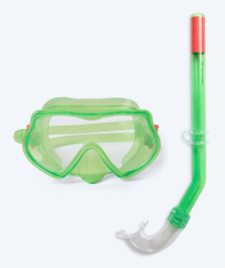 Watery Combo snorkelsett til barn (4-10) - Winslet - Grønn - Snorkelsett barn