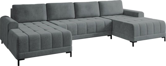 Vilshult Sofa Dobbel sjeselong 4 seter   Grå