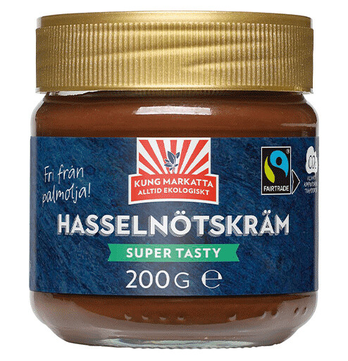 Hasselnøttkrem ØKO, 200 g Hasselnøttkrem ØKO, 200 g
