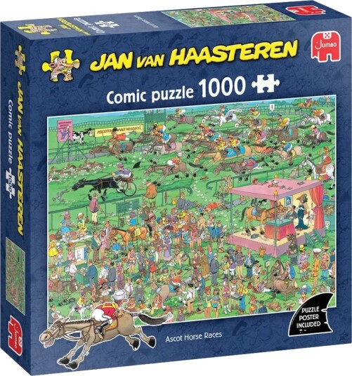 Jan van Haasteren Ascot Horse Racing Puslespill 1000 Brikker